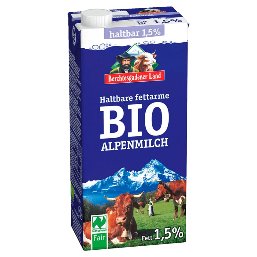 Berchtesgadener Land Haltbare Bio Alpenmilch 1,5% 1l
